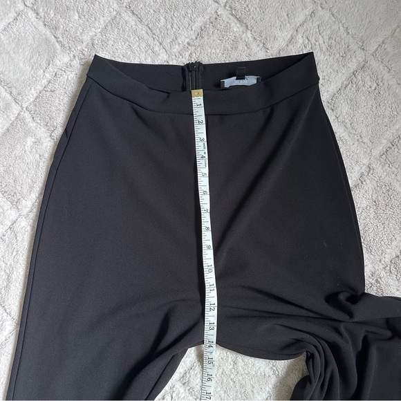 Lulus | Black High Waist Wide Flare Leg Pant Trousers | Size Large - Picture 12 of 12